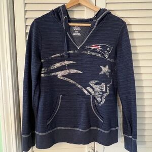 Majestic Dark Blue Hoodie with Team Logo